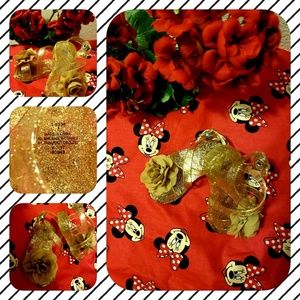 Baby Girl Gold Sparkly Jelly Sandals  size 3